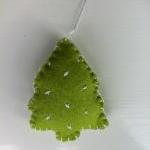 Christmas Tree Tree Decoration Twinkly Lights Green Felt