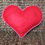 Heart Cushion Red Love Hand..