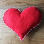 Heart Cushion Red Love Hand..